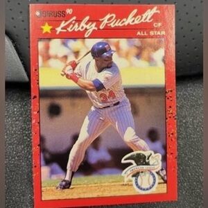 **ERROR CARD** 1990 Donruss Kirby Puckett HOF All-Star - 4 Errors!